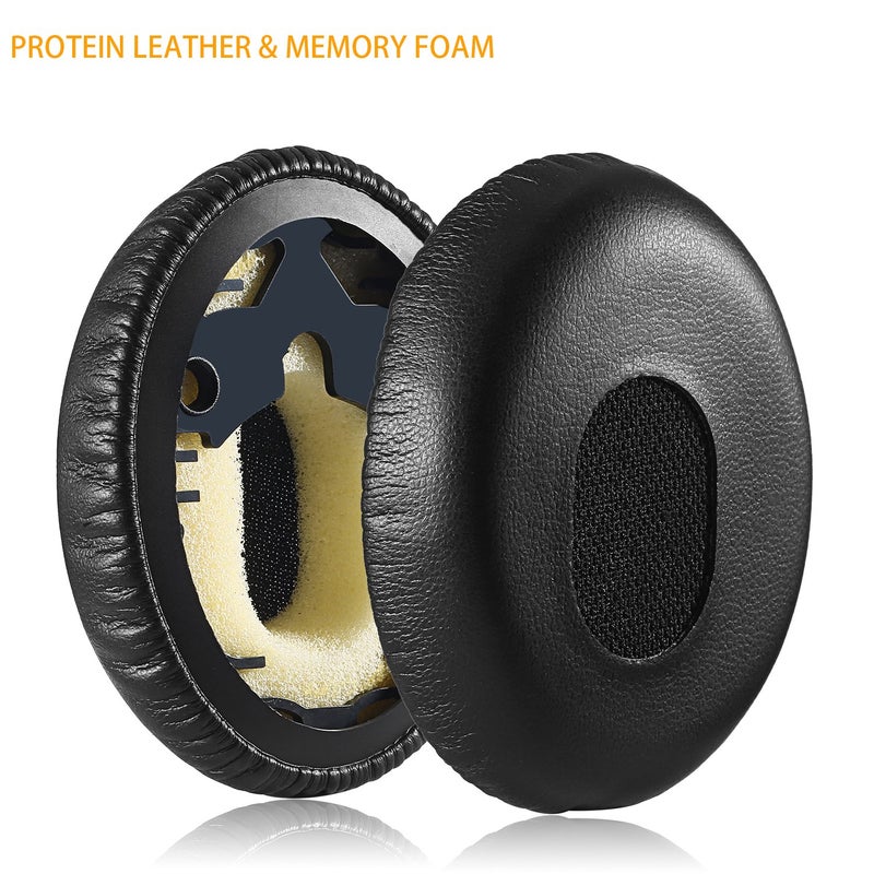 Jarmor QC3 Earpads, JARMOR Replacement Memory Foam Ear Cushion Cover Kit for Bose QuietComfort 3, On Ear, OE1 Headphones ONLY, Black - Image 4